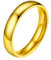 PROSTEEL Anello Uomo Oro Giallo Fede Anello Donna Uomo Acciaio Dorato Colore Oro Fede Anelli Placcati in Oro Uomo Misura 29