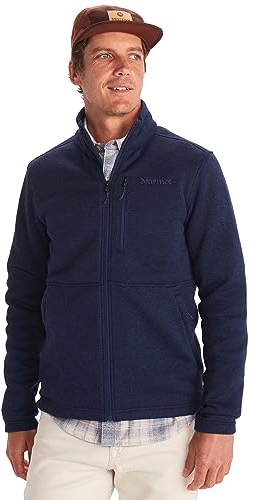 Marmot Herren Drop Line Jacket, Warme Fleecejacke, Outdoor-Jacke mit durchgehendem Reißverschluss, atmungsaktiver und windbeständiger Sweater