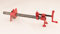 600mm 3/4 Pipe Clamp Sash Clamps Vice clamp Metal kit Set Woodworking Woodwork Metal Wood Gluing Heavy Duty Tube, Black and Red