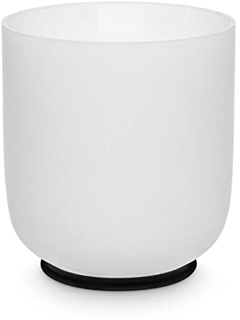 MASSAGE-EXPERT Kristallklangschale [matt, 432 Hz, 15 cm], Set mit Schlägel und O-Ring