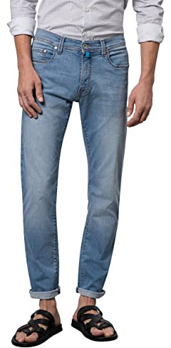 Pierre Cardin Straight Jeans für Herren, Indigoblau, hell gewaschen, 36W x 34L