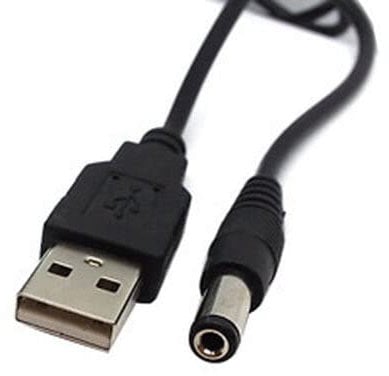 LondonExpress 5V 1A/2A USB A to 5.5mm Barrel Jack Plug Male DC Power Charger AC Adapter Cable UK