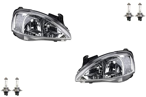 Johns, passend für Opel Corsa Scheinwerfer C 09/00-06/03 mit H7/H7 Set links & rechts