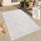 Teppich Outdoor Wetterfest - Grau - 120x170 cm - Geometrisch - Balkon Teppich Wasserabweisend - In-& Outdoor Teppiche für Terrasse, Garten, Küche, Bad oder Wohnzimmer