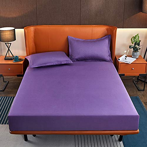 JIANINGHOME Familie Bettwäsche Baumwolle Dick Jersey Kinderbett Spannbettlaken Spannbetttuch,Schönen Farben,90x200+10cm