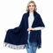 vimate Kaschmir Wrap für Frauen, Große Marineblau Pashmina Kaschmir Schals und Wraps für Frauen und Männer (DE-Navy Blue)