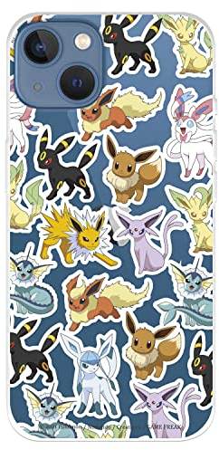 Eevee Schutzhülle für iPhone 14 Plus, offizielles Pokémon, Evolutions, zum Schutz Ihres Handys, flexibles Silikon, offizielles Lizenzprodukt von Pokémon