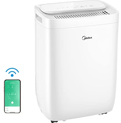 Midea Deshumidificador 10L/24h, deshumidificador casa moho,Control WIFI,Filtro HEPA,FRESH DRY 10