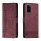 Trugox Handyhülle für Samsung Galaxy S20 / S20 5G Hülle Klappbar Klapphülle mit Kartenfach Handytasche Handy Schutzhülle Tasche Leder Wallet Flip Case Slim Book Cover - Claret Red