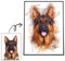SOMEDA® Dein Haustier als Aquarell/Hund, Katze, Pferd, etc./ als Poster, Leinwand oder gerahmtes Bild/einzigartiges personalisiertes Geschenk (gerahmtes Bild, 30x40 cm)