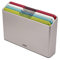 Joseph Joseph Folio Icon Schneidebrett-Set mit Aufbewahrungsbox, rutschfest, farblich gekennzeichnet, 4-teilig, Multicolour/Silber