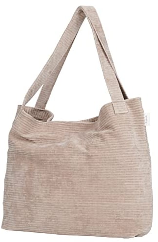 Koeka Wickeltasche - Mom Bag - Windeltasche - Babytasche - Grosse Kapazität - Vik - Cord - Waschbar - Taupe - Einheitsgröße