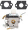 Realman 545008097 Vergaser für Husqvarna 129C 129R 129L 129LDX 129RJ Jonsered BC228 GT2228 GTS2228 Freischneider Rasentrimmer MPN 545 00 80-97