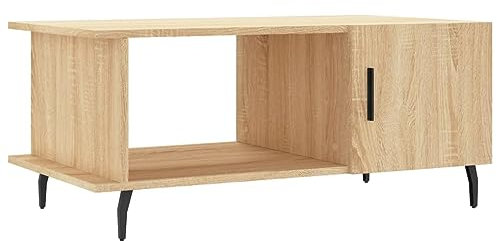 vidaXL Couchtisch, Sofatisch für Wohnzimmer, Wohnzimmertisch mit viel Stauraum, Beistelltisch Kaffeetisch Wohnzimmermöbel, Sonoma Eiche Holzwerkstoff