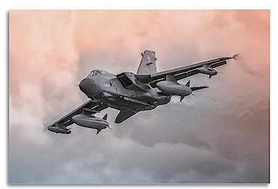Jagdflugzeug-Poster Tornado ADV Jet-Flugzeug, dekoratives Gemälde, Leinwand-Poster, 40 x 60 cm