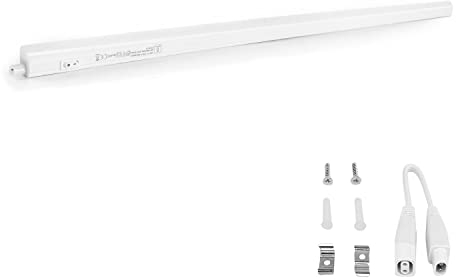 2er-Set LED Unterbauleuchten Lichtleisten 90cm warmweiß 3000K 950lm hell blendfrei mit An/Aus-Schalter 1,5m Netzkabel mit Euro-Stecker inkl. Verbindungskabel & Montagezubehör L873xB22xH30mm