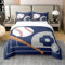 Castle Fairy Retro-Bettbezug aus 100 % Baumwolle, Sportmotiv, Baseball-Spielliebhaber, atmungsaktiv, Baseballschläger, Vintage-Stil, Landhaus-Dekor, Bettdeckenbezug, 2-teilig mit 1 Kissenbezug, volle