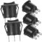 Supvox Tasten Rundschalter Druckknopfschalter 10 Stück 3 Wipptaster Auto Taster Runden Joystick 10 a Drucktaster Tastschalter Autoschalter