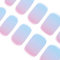 DANNI & TONI Semi Cured Nail Strips,Ombre Pink to Blue Soft Self-Adhesive Gel Nail Stickers,Salon-Quality Gel Nail Polish Strips Manicure Stickers Set(Rose Horizon) 28 Pcs