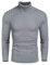 COOFANDY Pull Col Roulé Homme Pull Homme Col Montant Basic Slim Fit Pull à Col Roulé en Tricot pour Homme Manches Longues Hiver Pull en Maille Gris S