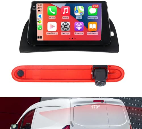 kalakus GPS Navigationsgerät für Auto, 9 Zoll Touchscreen, Offline-Karten, Bremsleuchte, Rückfahrkamera, Replacement für Renault Kangoo II/Mercedes-Benz Citan Tourer W415 Micro Camper