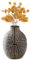 Vase en céramique Noire, Vase de Sol Noir, Vase décoratif Boho géométrique en Terre Cuite - Idéal pour la Salle de Bain, la cheminée, l'étagère, Le Salon, la Table à Manger 8.7 Pouces(Taille:4.8''W x