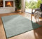 Taracarpet Kurzflor Boho Skandi Polyester Teppich in 3D Optik waschbar, pflegeleicht und robust ideal fürs Wohnzimmer, Schlafzimmer und Kinderzimmer auch als Badematte Grün Blätter 120x170 cm