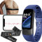 BIGCHINAMALL ECG Watch with Chest Belt Portable ECG Monitor Blood Pressure Blood Oxygen Pulse Oxygen Saturation SpO2 Heart Rate HRV Sleep (Blue)