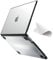 eleger Cover anti-cracking compatibile con MacBook Pro 13 pollici M2/M1 A2338 A2251 A2289 A2159 A1989 A1708 A1706, versione 2022-2016, bordo in TPU nero e Custodia rigido in PC, Trasparente opaco