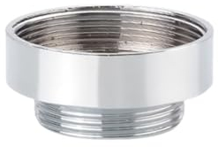 IRCKONCI Wasserhahn-Adapter, 1 Stück, Wasserhahn-Anschluss, M28 Innengewinde auf M22 Außengewinde, Messing-Wasserhahn-Zubehör for Anschluss von Badezimmer-Garten-Wasserhahn