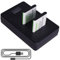 2 x 3.6 V 1500 mAh Li-ion Battery LED Dual Charger Kit for FUJIFILM NP-45 NP-45A NP-45B NP-45S INSTAX Mini 90 Battery