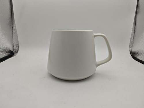 MIAMIO - Kaffeetassen 4er-Set/Kaffeebecher Keramik (420 ml) groß, Tassen Set für Cappuccino, Tee, Espresso - Mikrowellen- und Spülmaschinenfest - Luxe Kollektion (Schwarz)