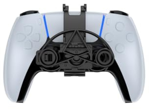 Manette de jeu Mini volant Pour PS5 Volant de course Gamepad pour P5 Simulateur de conduite Impression 3D Contrôleur auxiliaire volant de course Accessoires pour poignées légères (Noir)