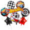 Auto Geburtstagsdeko Wheels Luftballons für Jungen- Kindergeburtstag Deko Car Folienballon Happy Birthday Geburtstag Groß Balloon Partyzubehör für Kinder Racing Theme Party Geburtstag Supplies Ballon