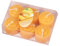 Poo4kark Karneval Votivkerzen mit Blumenduft, 6 Stück, Dekoration für Valentinstag Feiertage/Geburtstage, für das, Votivkerzen mit 3,6 cm Durchmesser, Wachskerzen für Weihnachten, (Orange, One Size)