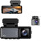 Avec deux enregistreurs de voiture, écran de 3,2, enregistrement double 4K + 1080p, avec contrôle WiFi/application intelligente
