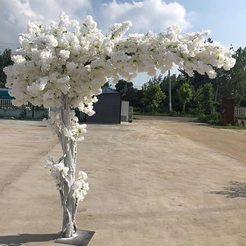200x200cm,Cerisier Japonais Artificiel Blanc, Branche Fleur De Cerisier Japonais Artificielle, pour IntéRieur ExtéRieur, Mariage, Bureau