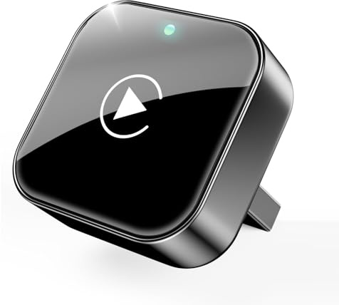 Wireless Carplay Adapter mit Wired Carplay (USB to C), Metalldesign Mini Wireless Car Play Adapter für iPhone ios 10+ System, Schnelle Verbindung, Stabile Steuerung, Keine Verzögerun