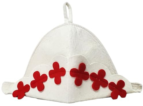 GMMH Einzigartiger Saunahut aus Wollfilz, Saunamütze mit witzigen Motiven für Damen und Herren, Filz Kopfschutz Saunakappe Filzkappe Mütze Filzhut Kappe Sauna, Finnische Sauna