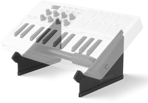 STRICH SDS-10 Desktop Stand, Adjustable 6.6-10.6(16.8-26.9cm) Heavy-Duty Iron Stand for Sampler, Synth, MIDI Controller, Drum Machine | Non-Slip for Home Studio, Live Performace