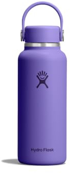 Hydro Flask – Micro Hydro 400 ml (13.5 oz) | Leakproof, Insulated Mini Flask with Removable FlexClip Strap – Up to 24hrs Cold & 10hrs Hot – Durable – Utopia Purple