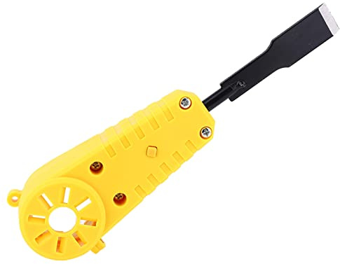Aolidsive Electric Woodworking Chisel, Durable Angle Grinder Conversion Carving Cutting Polishing Tool for Woodworking Carpentry Steel Plastic 2 Chisels 1 Accessory Set