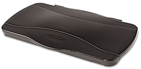 Rubbermaid Commercial Products Slim Jim® Klappdeckel| geschlossen | Passend für 60L/87L Slim Jim Behälter | Für Küchen, Klassenzimmer & gewerbliche Nutzung | Schwarz | FG267400BLA