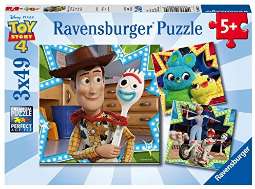 Ravensburger 4005556080670 3 Puzzles de 49 Pièces Toy Story 4 - Puzzle Enfant
