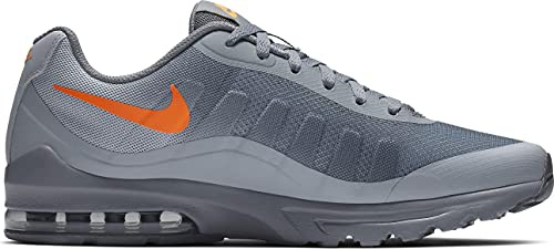 NIKE Men's Nike Air Max Invigor Basketball Shoe, Multicolour Dark Grey Total Orange Cool Grey 000, 9 UK