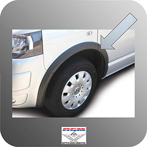 Spangenberg Radlaufabdeckung ABS-Kunststoff schwarz 10 teilig nur passend für VW T5 mit kurzem Radstand und Schiebetür rechts Baujahre 04.2003-01.2015 7420252