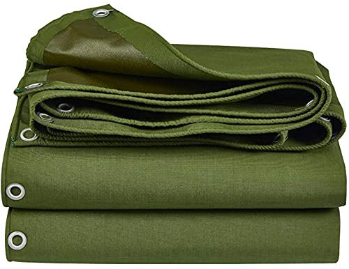 GOODSH Toile Bâche Couverture Résistante Aux UV Résistante à l'eau De Bâche Camion Extérieur Imperméable Résistante à l'eau pour Le Tas Bois De Chauffage Camping Bateau Voiture,4×4m(13.1×13.1Feet)