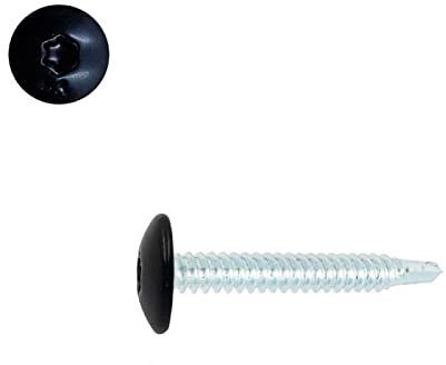 Vis penture autoperceuses 4,8x38 mm RAL 9005 noir foncé zinguées par 50