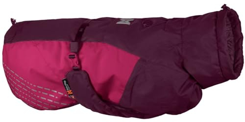 Non-stop dogwear Glacier Jacket 2.0, warme Hundejacke für Winter und kaltes Wetter mit Leinenöffnung und Beinschlaufen, Lila, Größe 65 für große Hunde