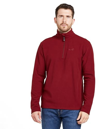 Peter Storm Mens Bracken Half Zip Fleece with Fitted Collar & Hem, Lightweight 60g Brushed Microfleece Midlayer Pullover, Ideal for Walking, Hiking & Outdoor Recreation